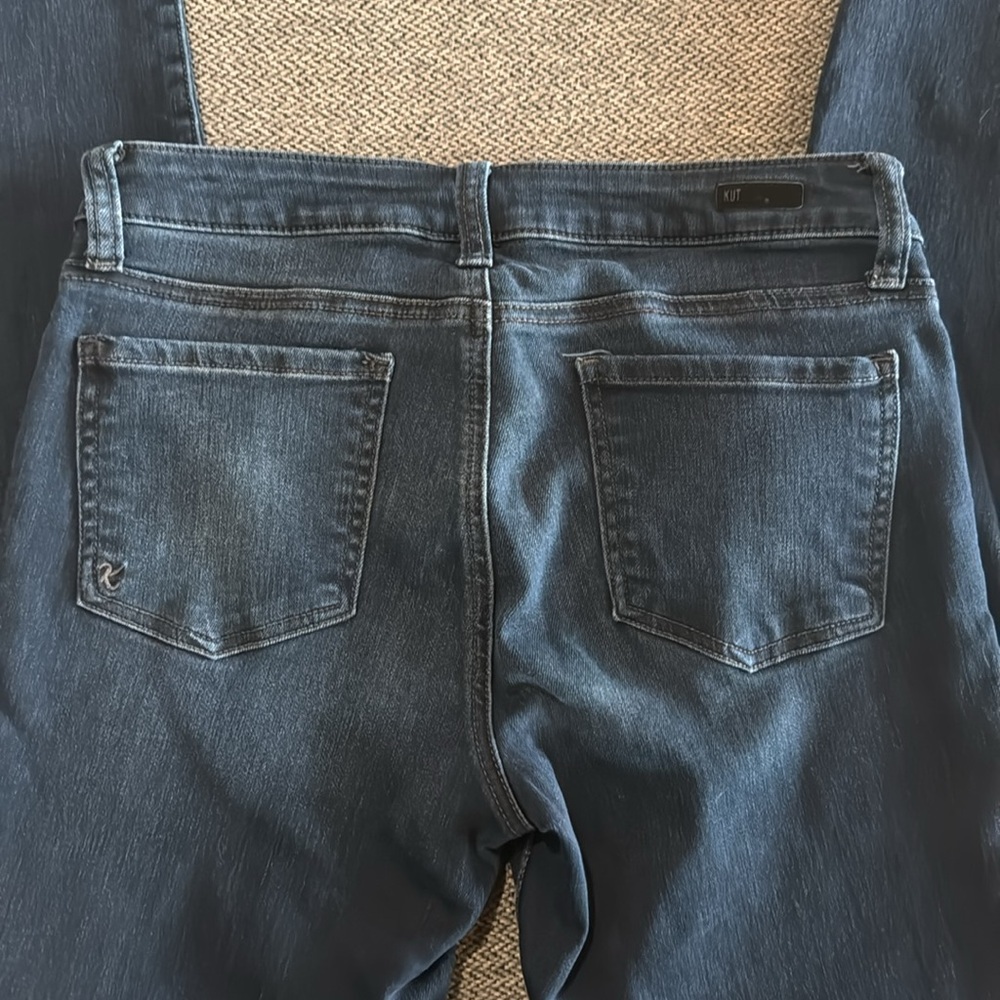 KUT from the Kloth Skinny Jeans Stretch Size 6 Mid Rise 5 Pocket Dark Wash - Picture 7 of 8